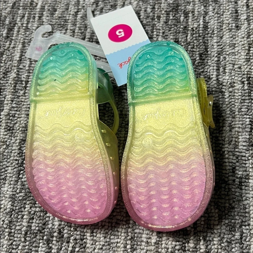 Cat & Jack Girls's- Unicorn and Pink Sandals Set Size 5